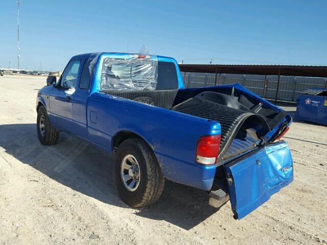 1FTYR14V0YPA34057 - 2000 FORD RANGER SUP BLUE photo 3