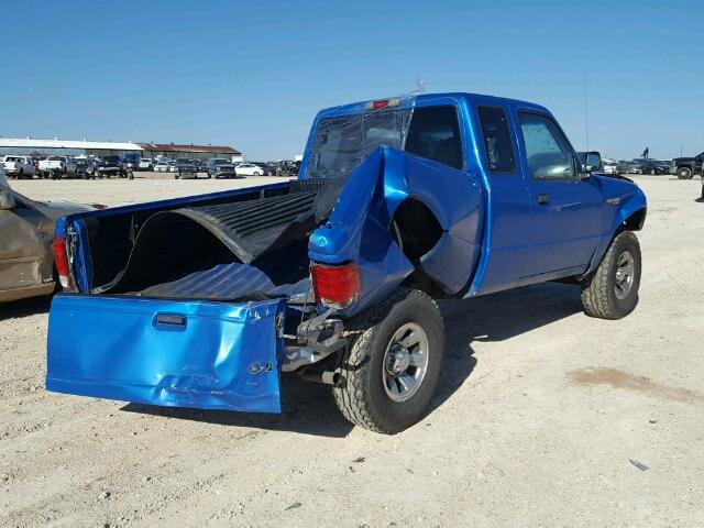 1FTYR14V0YPA34057 - 2000 FORD RANGER SUP BLUE photo 4