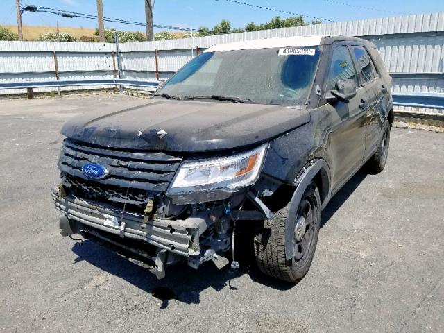 1FM5K8AR0GGB13388 - 2016 FORD EXPLORER P BLACK photo 2