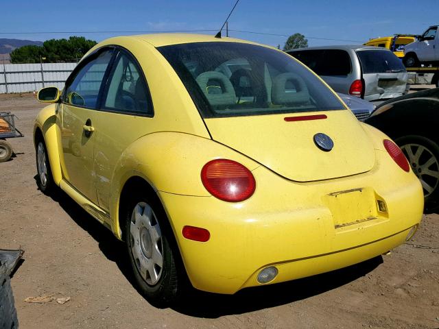 3VWBK21C82M403681 - 2002 VOLKSWAGEN NEW BEETLE ყვითელი ფოტო 3