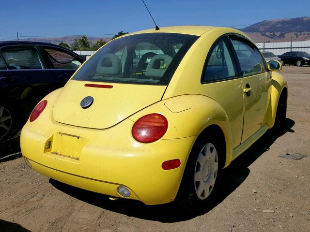 3VWBK21C82M403681 - 2002 VOLKSWAGEN NEW BEETLE ყვითელი ფოტო 4