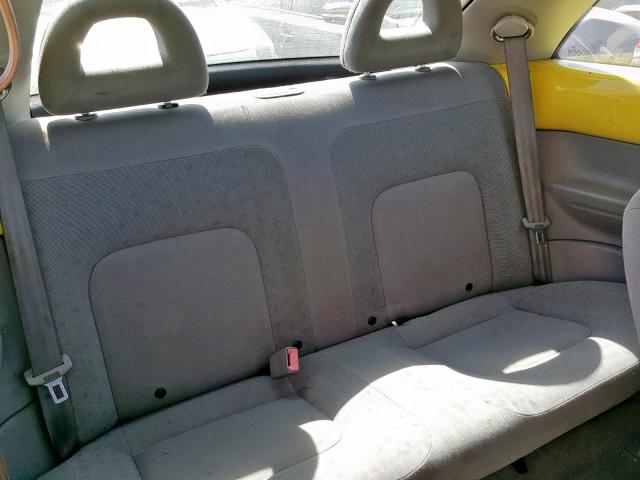 3VWBK21C82M403681 - 2002 VOLKSWAGEN NEW BEETLE ყვითელი ფოტო 6