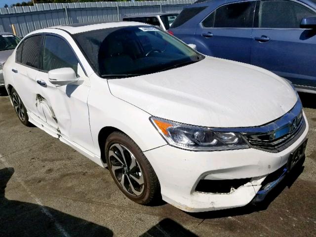 1HGCR2F87GA035457 - 2016 HONDA ACCORD EXL WHITE photo 1