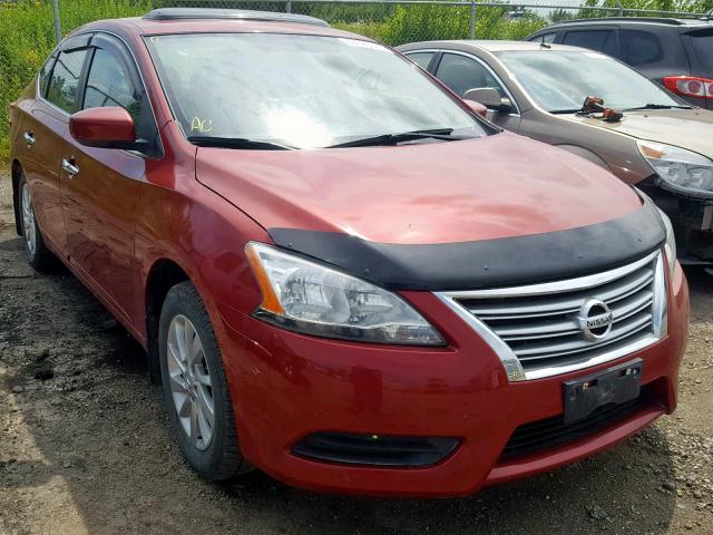 3N1AB7APXDL785173 - 2013 NISSAN SENTRA S RED photo 1