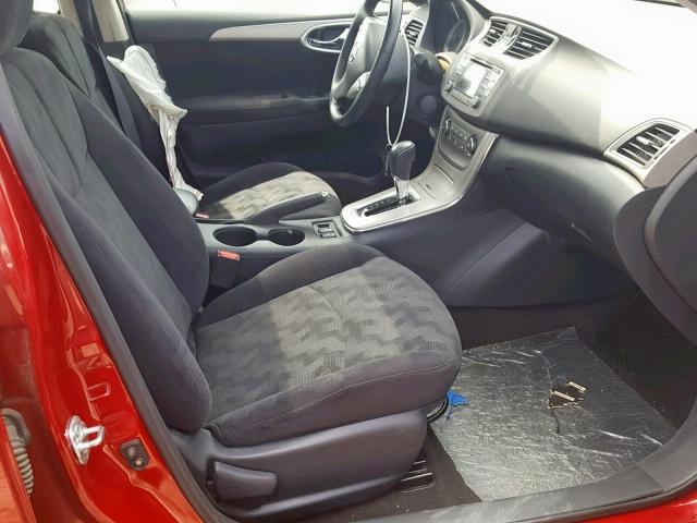 3N1AB7APXDL785173 - 2013 NISSAN SENTRA S RED photo 5