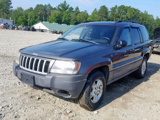 1J4GW48S64C415431 - 2004 JEEP GRAND CHER GRAY photo 2