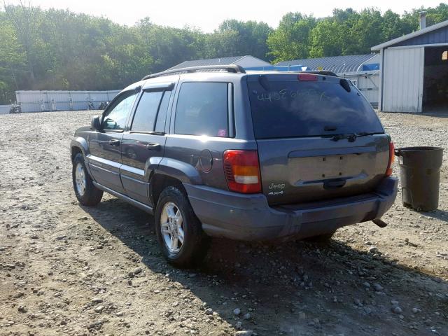 1J4GW48S64C415431 - 2004 JEEP GRAND CHER GRAY photo 3