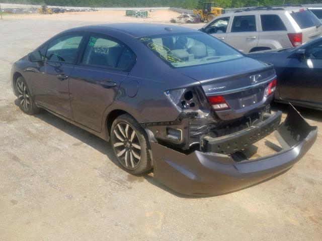 19XFB2F98EE068177 - 2014 HONDA CIVIC EXL 银色 照片 3