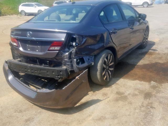 19XFB2F98EE068177 - 2014 HONDA CIVIC EXL 银色 照片 4