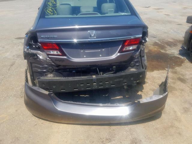 19XFB2F98EE068177 - 2014 HONDA CIVIC EXL 银色 照片 9