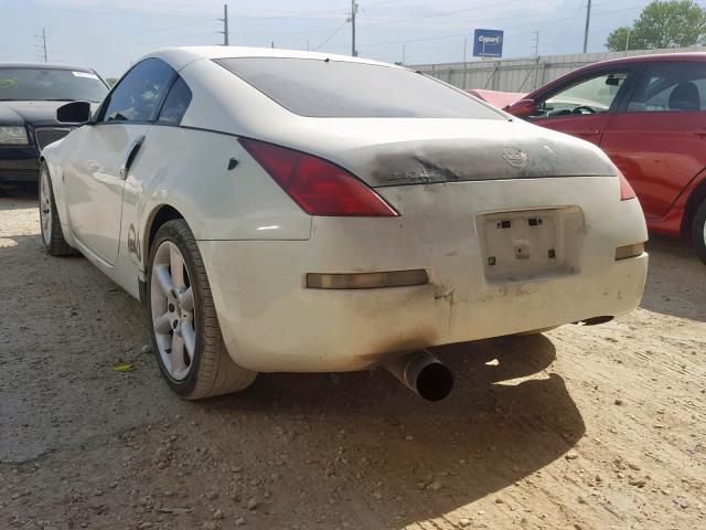 JN1AZ34E04M154372 - 2004 NISSAN 350Z COUPE WHITE photo 3