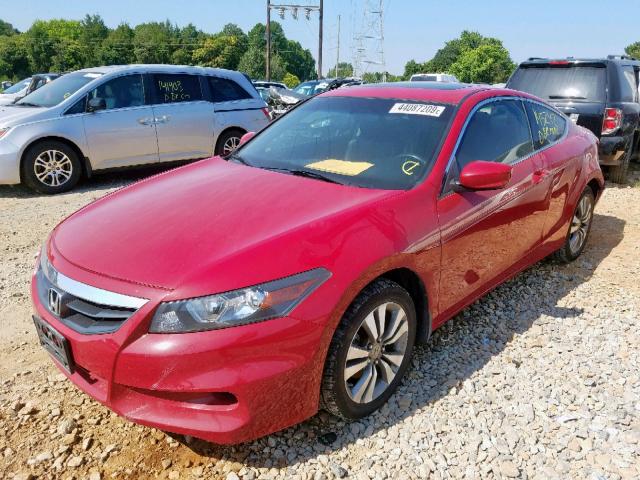 1HGCS1B8XCA015900 - 2012 HONDA ACCORD EXL RED photo 2