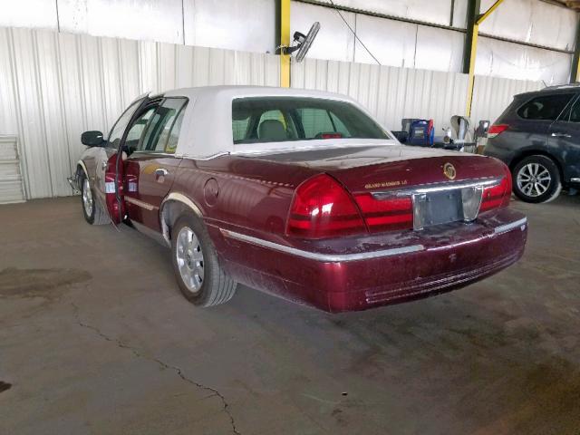 2MEFM75W34X642867 - 2004 MERCURY GRAND MARQ MAROON photo 3