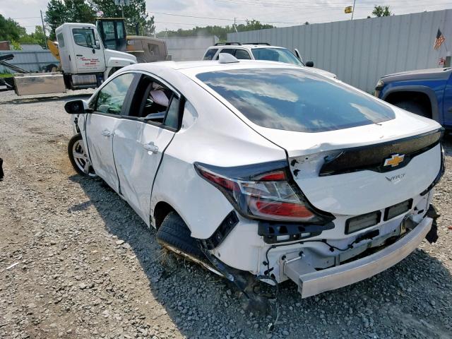 1G1RC6S52HU217668 - 2017 CHEVROLET VOLT LT WHITE photo 3