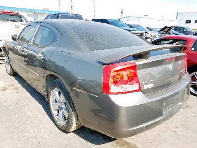 2B3CA3CV1AH145520 - 2010 DODGE CHARGER SX GRAY photo 3