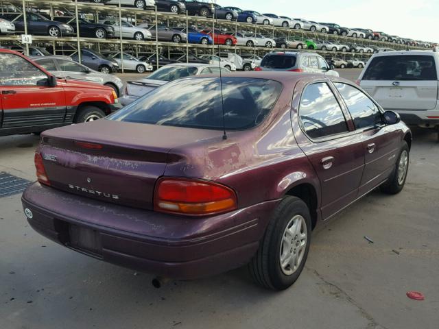 1B3EJ46X4XN543932 - 1999 DODGE STRATUS MAROON photo 4