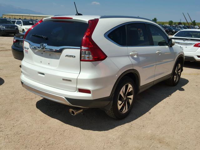 5J6RM4H94GL020602 - 2016 HONDA CR-V TOURI WHITE photo 4