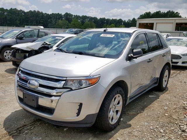 2FMDK3G97DBC22598 - 2013 FORD EDGE SE SILVER photo 2