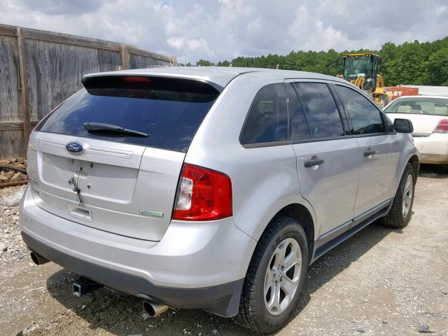 2FMDK3G97DBC22598 - 2013 FORD EDGE SE SILVER photo 4