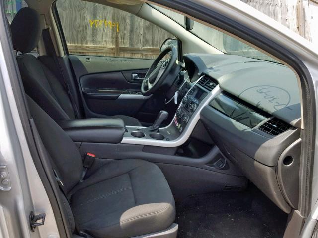 2FMDK3G97DBC22598 - 2013 FORD EDGE SE SILVER photo 5