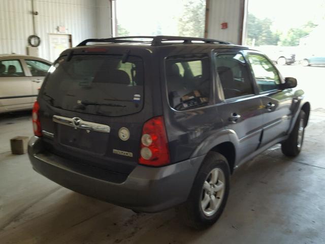 4F2YZ96135KM27049 - 2005 MAZDA TRIBUTE S BLUE photo 4