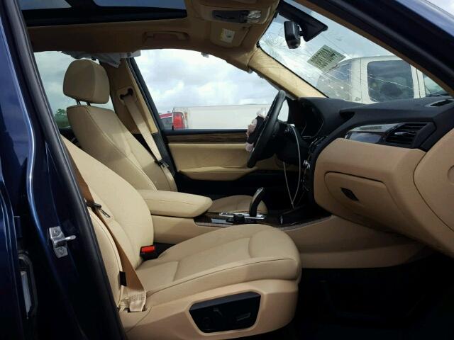 5UXWZ7C38H0X40873 - 2017 BMW X3 SDRIVE2 BLUE photo 5