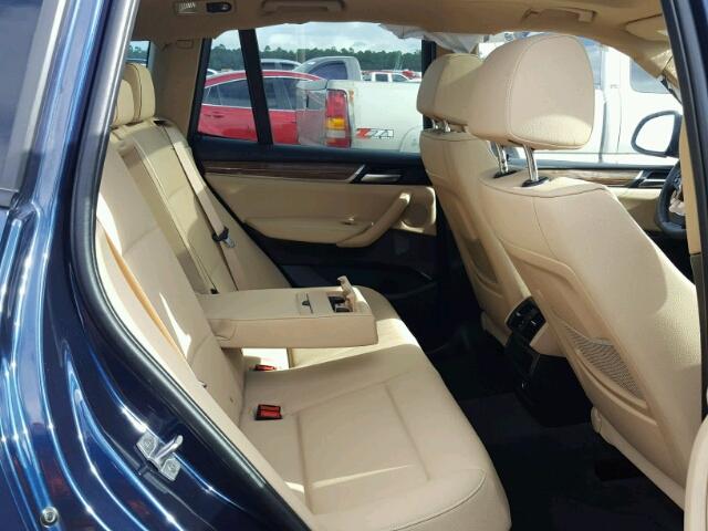 5UXWZ7C38H0X40873 - 2017 BMW X3 SDRIVE2 BLUE photo 6