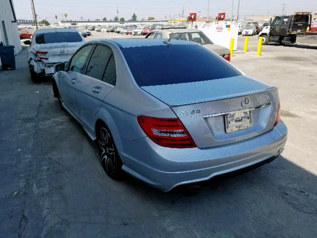 WDDGF4HB0ER312497 - 2014 MERCEDES-BENZ C 250 SILVER photo 3