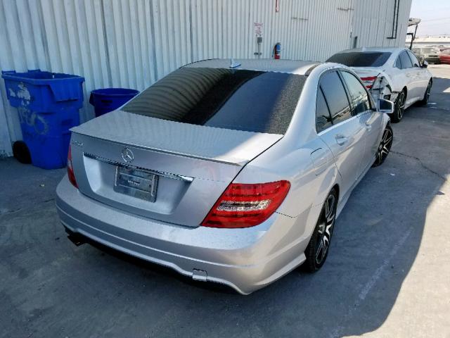 WDDGF4HB0ER312497 - 2014 MERCEDES-BENZ C 250 SILVER photo 4