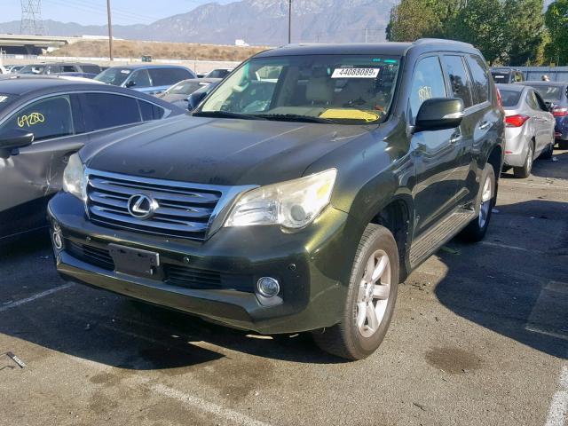 JTJBM7FX4A5003964 - 2010 LEXUS GX GREEN photo 2