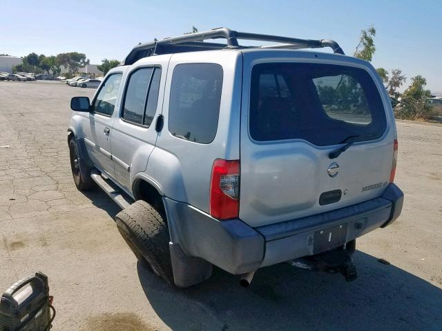 5N1ED28YX2C558872 - 2002 NISSAN XTERRA XE SILVER photo 3