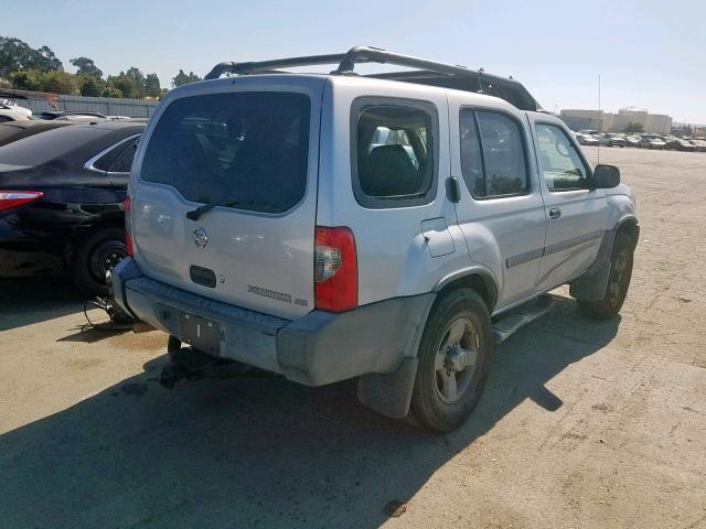 5N1ED28YX2C558872 - 2002 NISSAN XTERRA XE SILVER photo 4