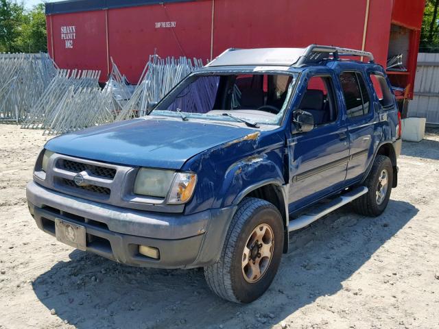 5N1ED28T41C598321 - 2001 NISSAN XTERRA XE BLUE photo 2