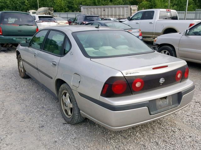 2G1WF52E459160791 - 2005 CHEVROLET IMPALA SILVER photo 3