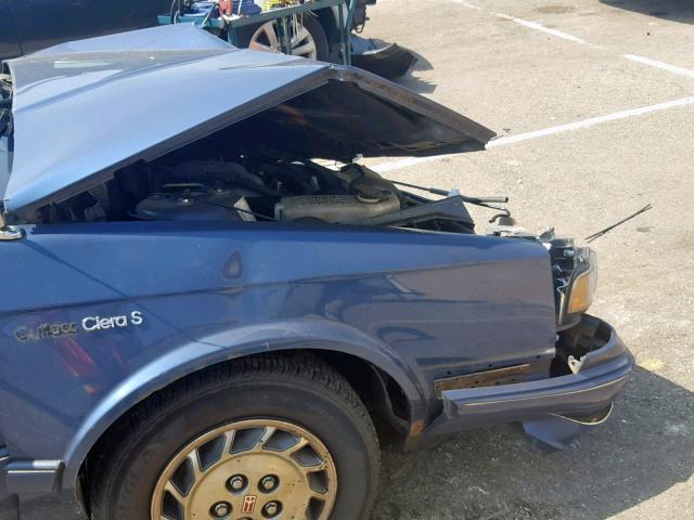 1G3AG55M0R6422370 - 1994 OLDSMOBILE CUTLASS CI ლურჯი ფოტო 9