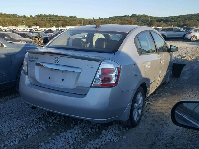 3N1AB6AP3CL614578 - 2012 NISSAN SENTRA 2.0 GRAY photo 4