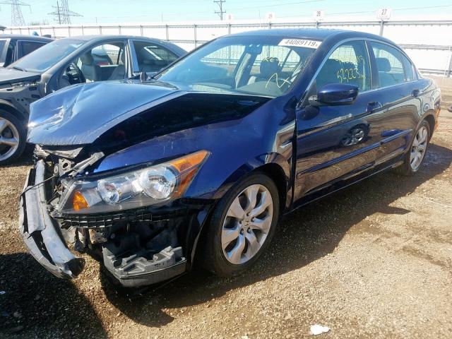 1HGCP26889A075779 - 2009 HONDA ACCORD EXL BLUE photo 2