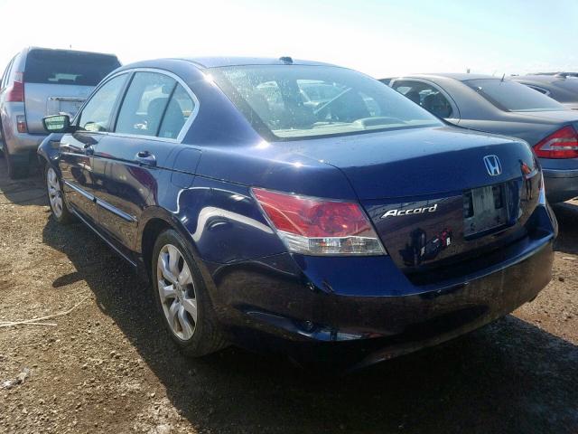 1HGCP26889A075779 - 2009 HONDA ACCORD EXL BLUE photo 3