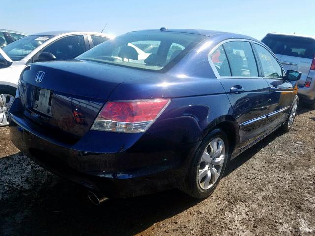 1HGCP26889A075779 - 2009 HONDA ACCORD EXL BLUE photo 4