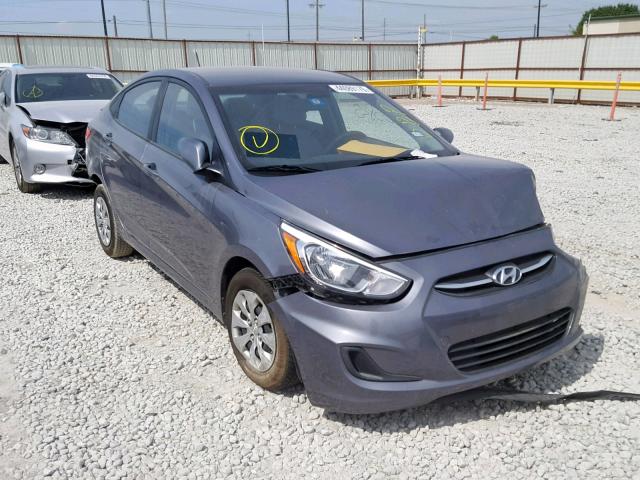 KMHCT4AEXGU981653 - 2016 HYUNDAI ACCENT SE GRAY photo 1