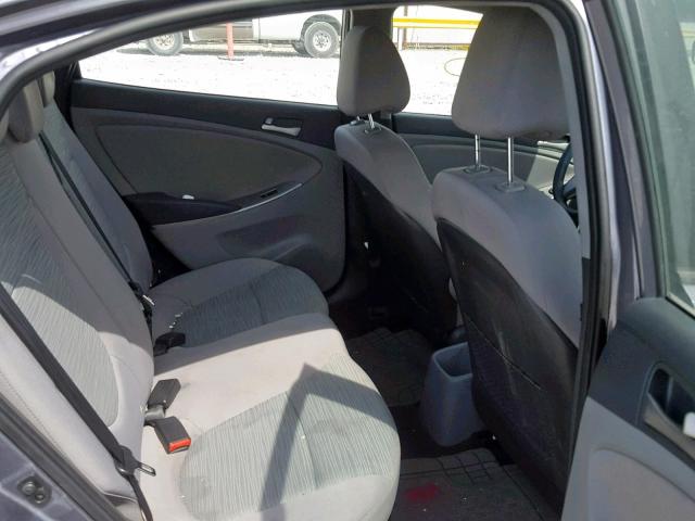 KMHCT4AEXGU981653 - 2016 HYUNDAI ACCENT SE GRAY photo 6