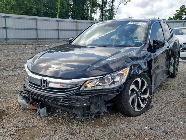 1HGCR2F95GA150454 - 2016 HONDA ACCORD EXL BLACK photo 2