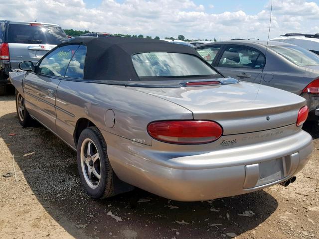 3C3EL55H0WT232073 - 1998 CHRYSLER SEBRING JX GRAY photo 3