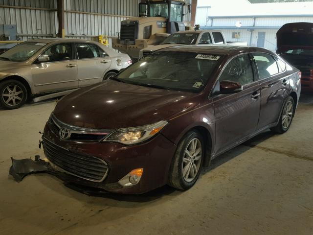 4T1BK1EBXEU108642 - 2014 TOYOTA AVALON BAS BURGUNDY photo 2