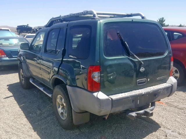 5N1ED28YXYC544351 - 2000 NISSAN XTERRA XE GREEN photo 3