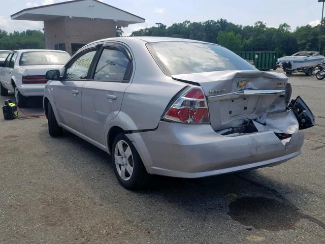 KL1TD56628B049959 - 2008 CHEVROLET AVEO BASE 银色 照片 3