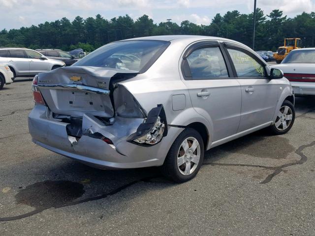 KL1TD56628B049959 - 2008 CHEVROLET AVEO BASE 银色 照片 4