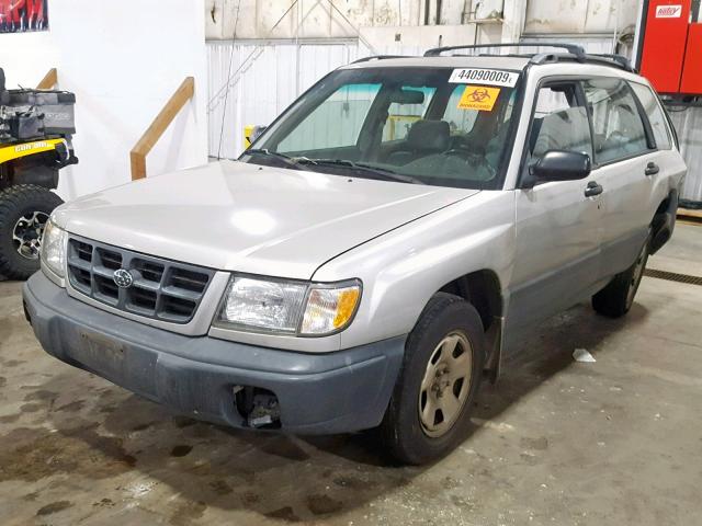 JF1SF635XYH715923 - 2000 SUBARU FORESTER L SILVER photo 2