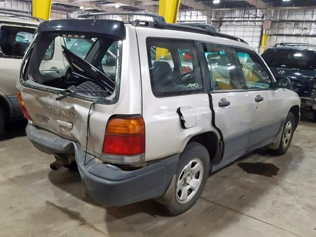 JF1SF635XYH715923 - 2000 SUBARU FORESTER L SILVER photo 4