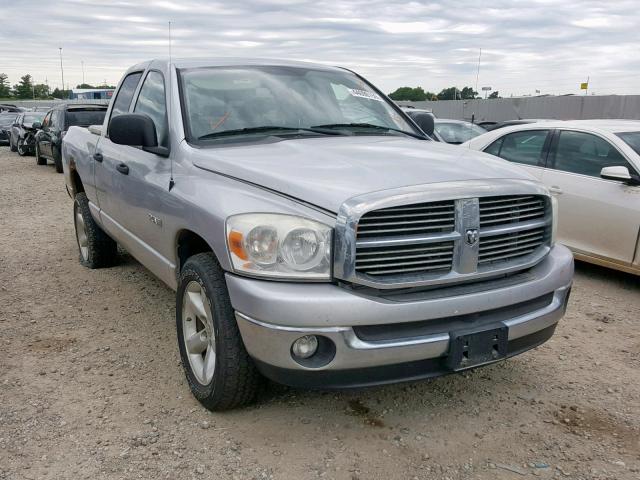 1D7HU18N38S557939 - 2008 DODGE RAM 1500 S SILVER photo 1